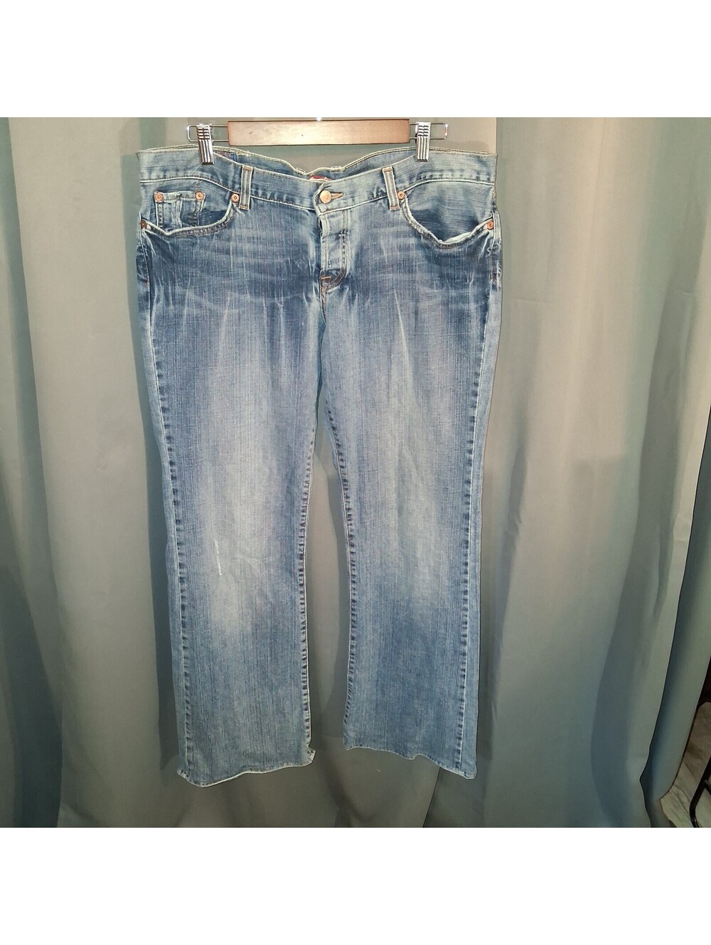 Lucky Brand Women's Light Blue Stretch Denim Jeans Size 38 Waist 34 Inseam